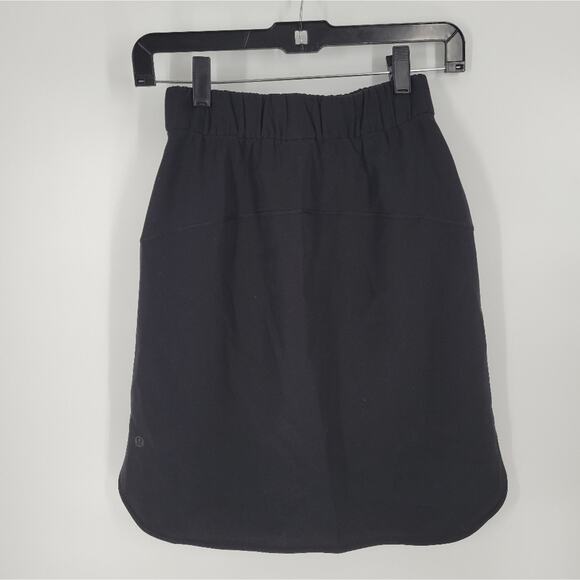 Lululemon Black Woven On The Fly Skirt 2 - Picture 7 of 11